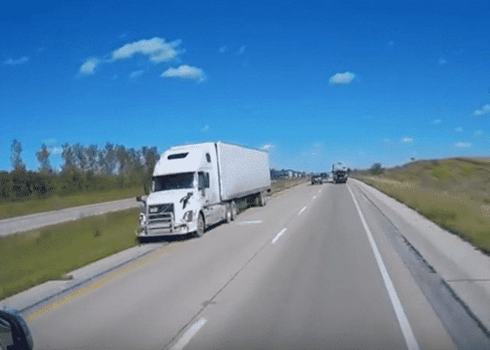 VIDEO: WTF? Wrong Way Truck