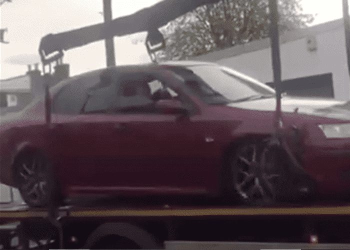 VIDEO: Saab Makes Epic Escape From Tow Truck