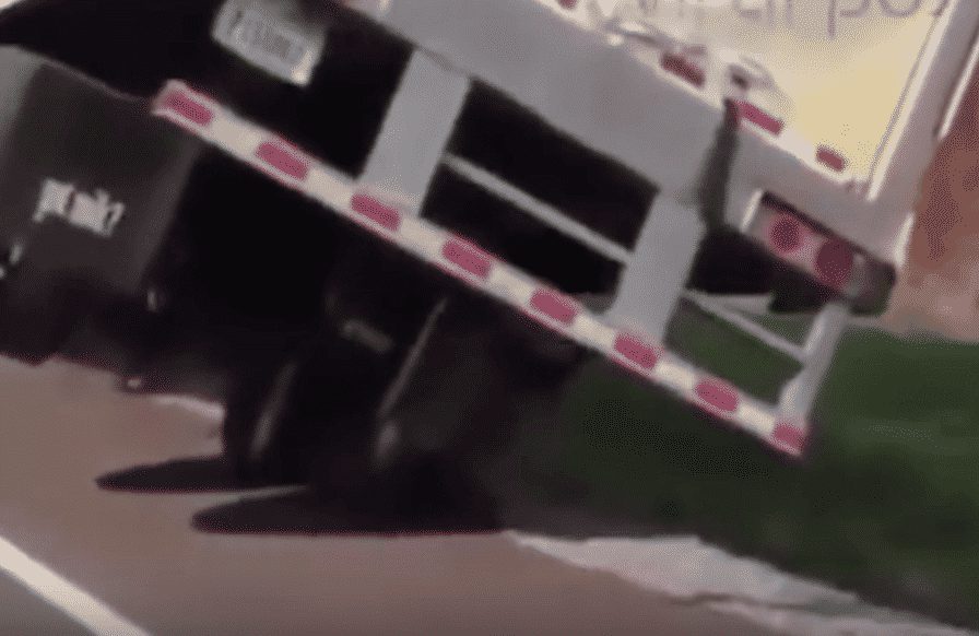 VIDEO: Trucker Has A Bad Day