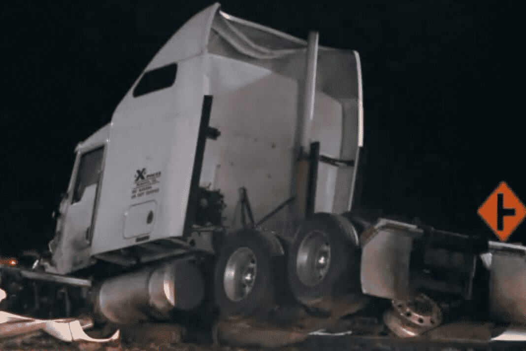 Woman Reportedly Jumped From Moving Semi Just Before Fatal Five Vehicle Crash