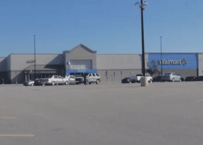 South Carolina Walmart Tows Semi Parked Overnight