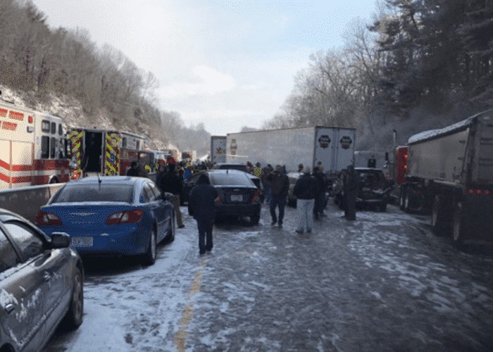 Fatal 50 Vehicle Pileup Shuts Down Pennsylvania I-83