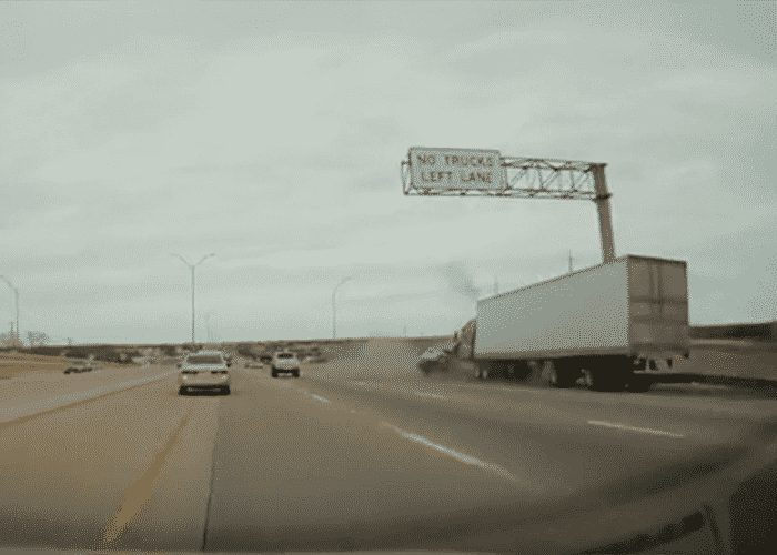 VIDEO: Out Of Control Car Slammed By Semi