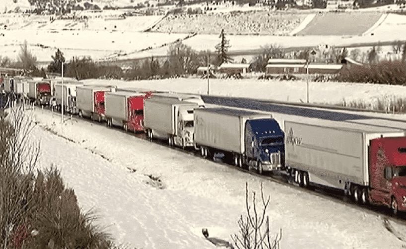 Eighteen Hour I-5 Shutdown Stranded Hundreds Of Truckers