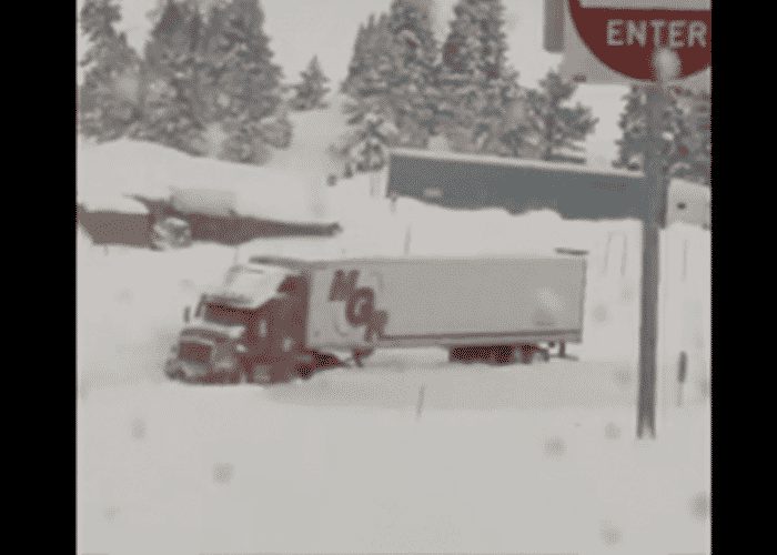 VIDEO: Semis Stuck On Vail Pass After Avalanche