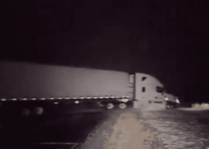 VIDEO: Sliding Semi Nearly Takes Out Two MSP Troopers