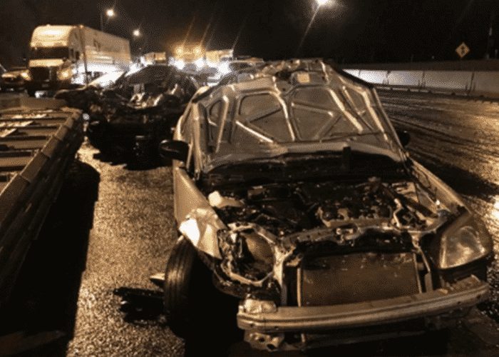 VIDEO: 30 Vehicle Crash On Portland’s Icy I-5 Caught On Camera