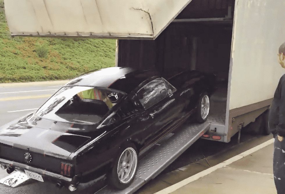 How Not To Load A 1965 Mustang Into A Trailer
