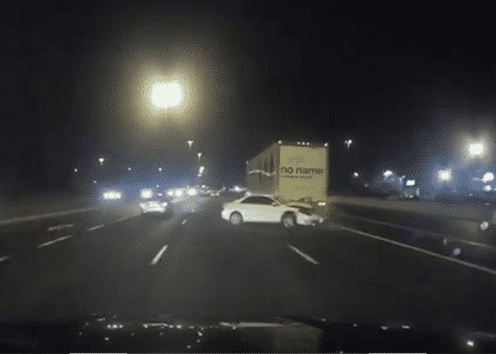 VIDEO: Speeder Slams Into Semi