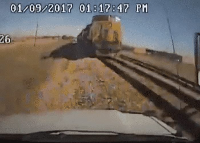 VIDEO: Texas Bus Driver Blacks Out And Crashes Into Train