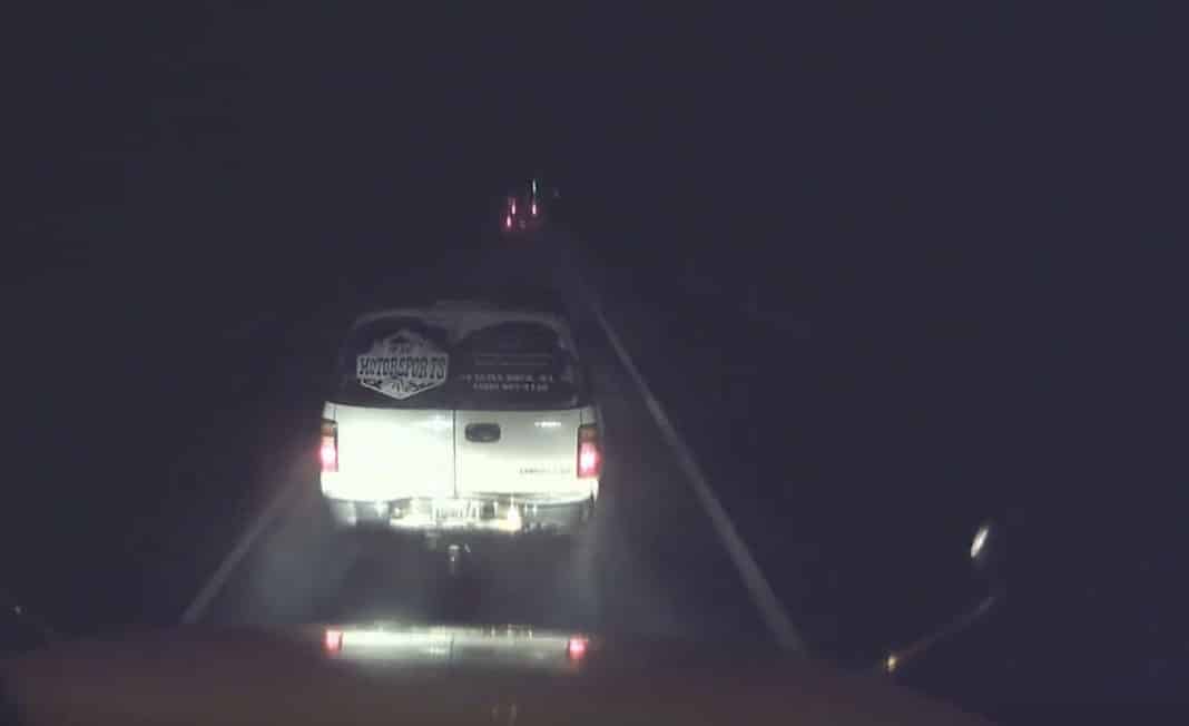 VIDEO: SUV Brake Checks Semi In The Rain