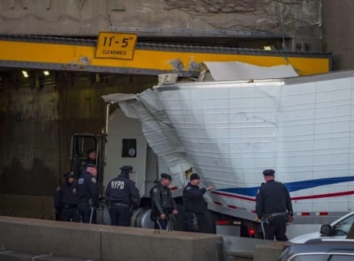 VIDEO: Truck Slams Into Overpass On FDR Drive