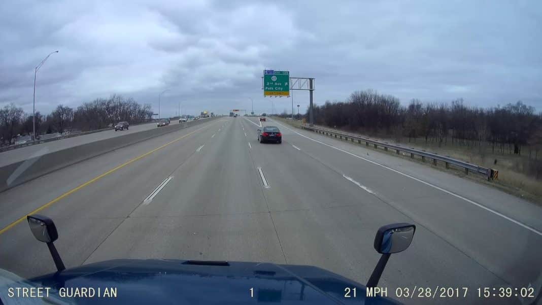 VIDEO: Guy Who Can’t See Trucks Tries To Merge