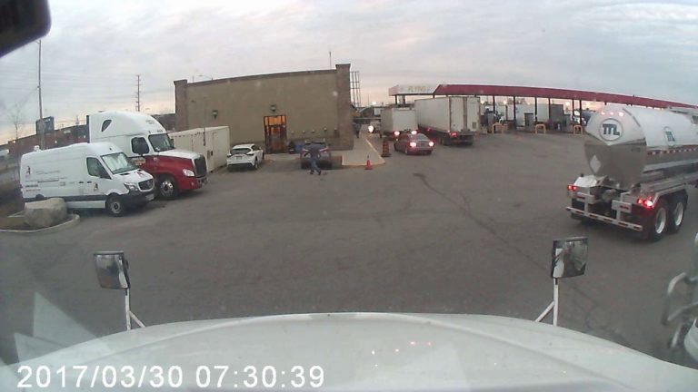 VIDEO: Box Truck Thief Crashes Into Semi, Car, And Convenience Store