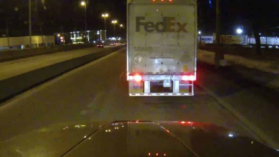 VIDEO: FedEx Freight Delivers A Scary Cutoff