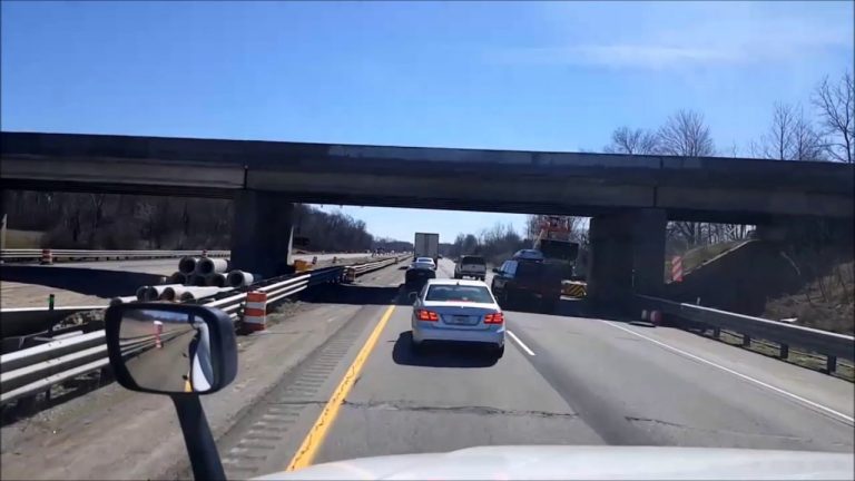 VIDEO: Car Driver Collides With Numerous Construction Barrels