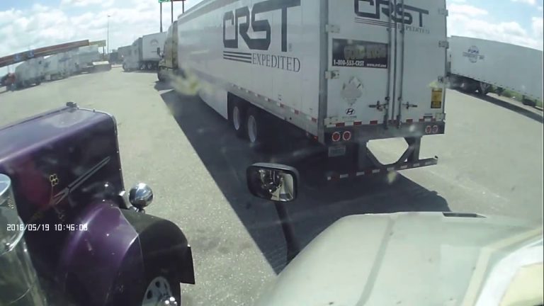 VIDEO: Maybe The Most Cringe-Worthy Truck Stop Crash We’ve Ever Seen