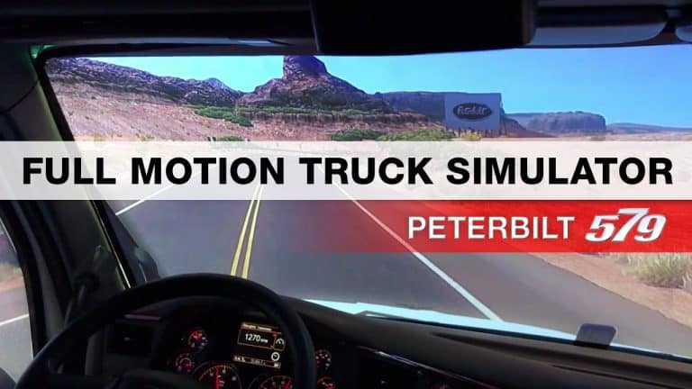 VIDEO: Full Motion Peterbilt 579 Simulator Draws Crowds At MATS