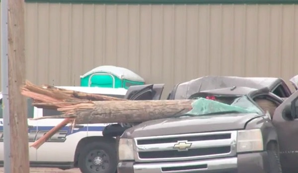 Motorist Killed When Crash With Flatbed Causes Telephone Pole To Crash Through Windshield
