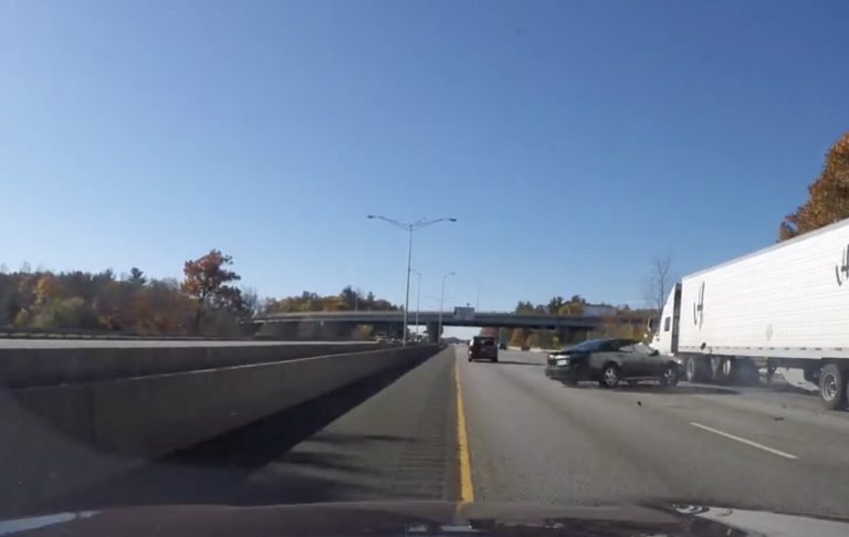 VIDEO: Tractor Trailer PIT Maneuver
