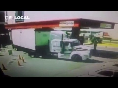 VIDEO: Semi Truck Demolishes Gas Station