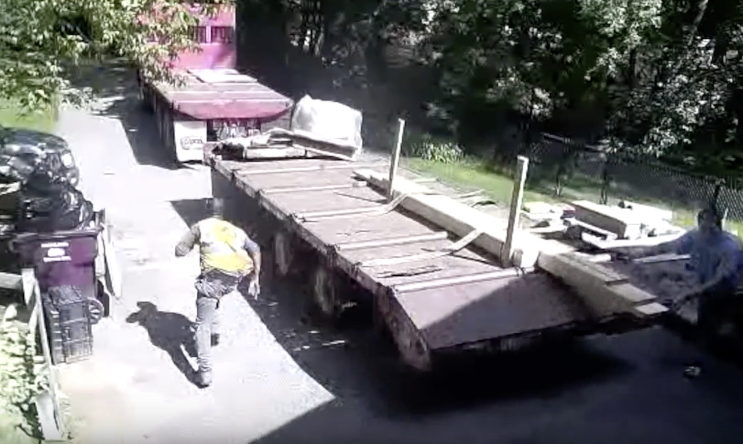 VIDEO: Runaway Truck Hits House