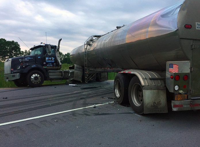 Four Killed After Cars Crash Into Jackknifed Milk Tanker