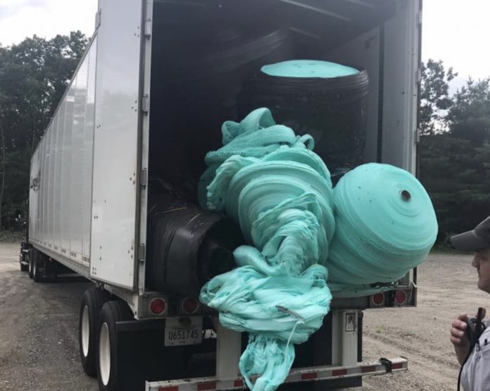 Employee Injured While Unloading Truck After Roll Of Plastic Explodes