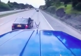 VIDEO: Motorist Plays A Dangerous Game With A Semi
