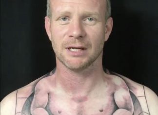 British Trucker's Bizarre Tattoo Goes Viral