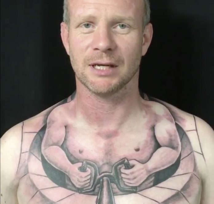 British Trucker's Bizarre Tattoo Goes Viral