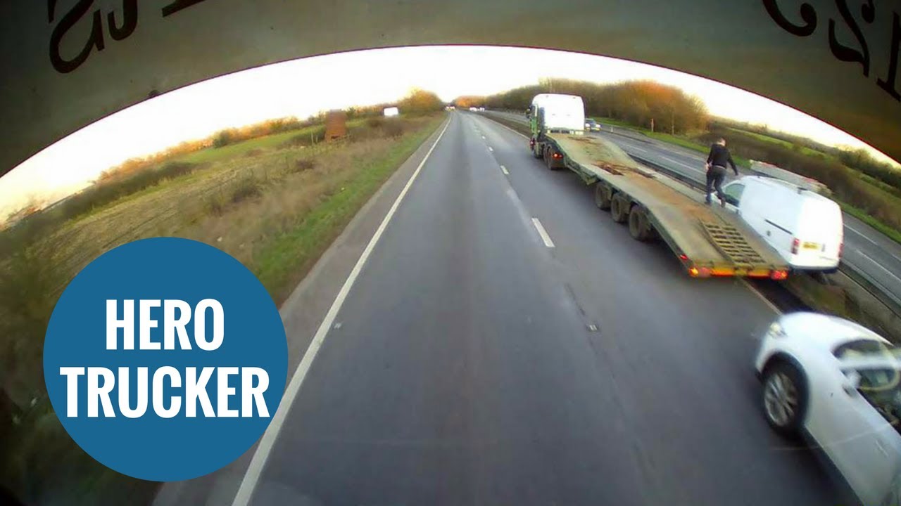 VIDEO: Hero Trucker Saves Sick Motorist