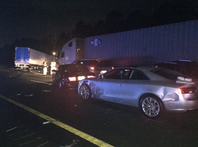 FHP: One killed, 13 hurt, in 22 vehicle pileup on I-95