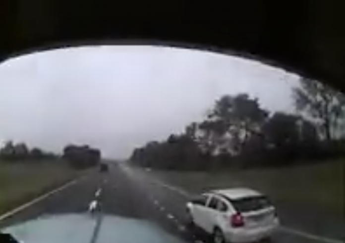 VIDEO: This is not how you get on the interstate