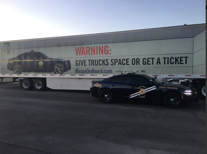Nevada troopers ticket dozens of car drivers during big rig ride along