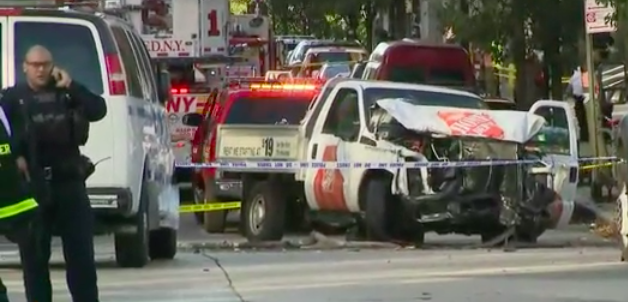 Seven dead in suspected terror attack with rental Home Depot truck in Manhattan
