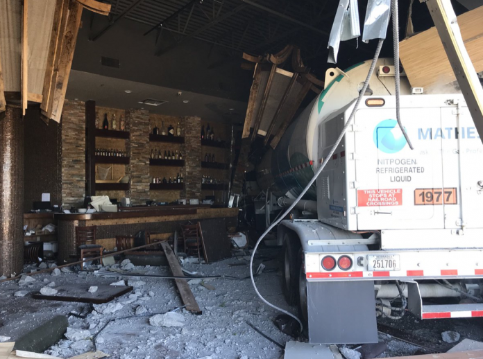 Truck driver dies after crashing into Texas sushi restaurant
