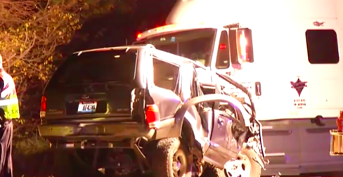 Motorist reported with no headlights on killed in wrong way crash with semi truck on I-70