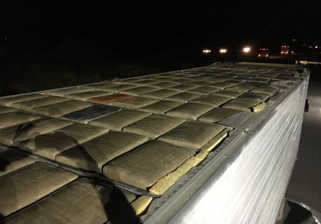 BP agents seize 1,500 pounds of marijuana hidden in roof of tractor trailer