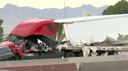 Construction equipment protruding into I-10 to blame for crash that killed trucker, passenger