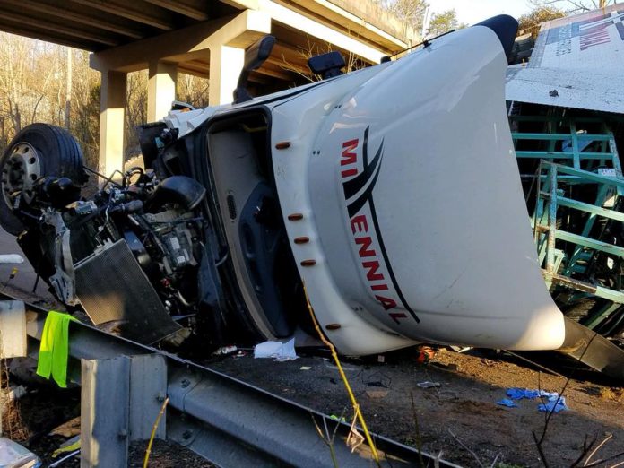 Truck driver killed in crash off of I-40 bridge