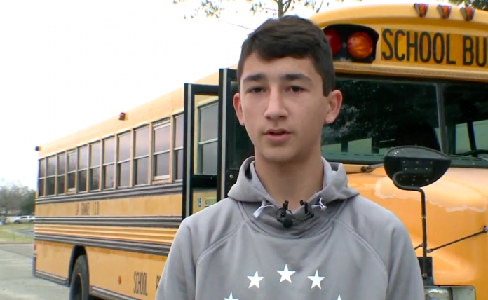 Student steers bus to safety thanks in part to trucker uncle who taught him to drive a big rig