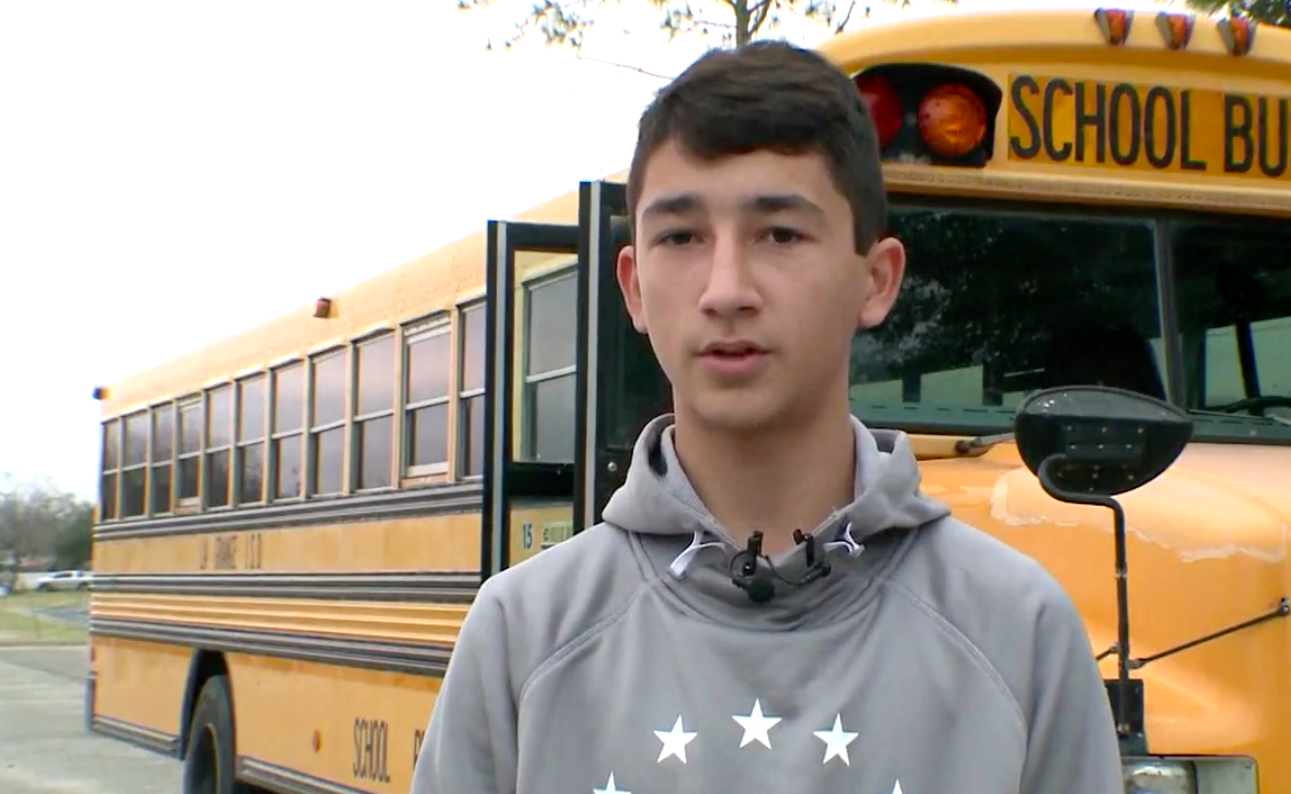 Student steers out of control bus to safety thanks in part to trucker uncle who taught him to drive a big rig