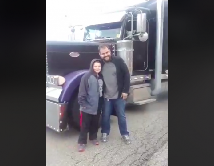 VIDEO: Class act driver makes truck-loving kid's year