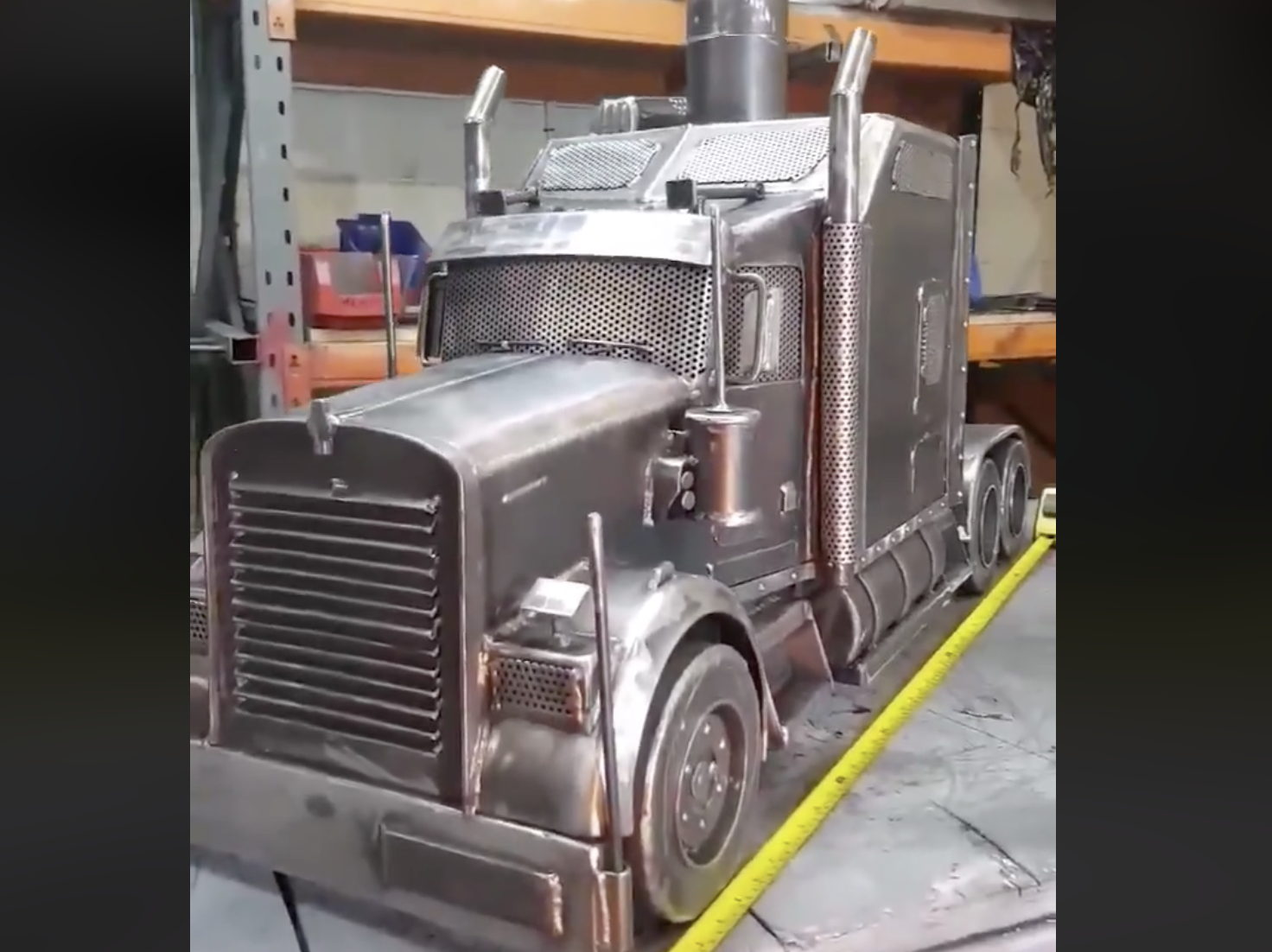 Check out the detail on this custom Kenworth fabrication