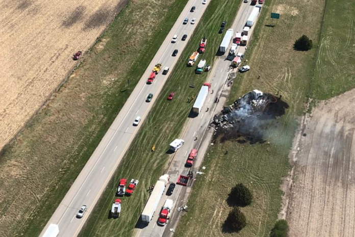 Five killed in a series of crashes on I-80 in Nebraska