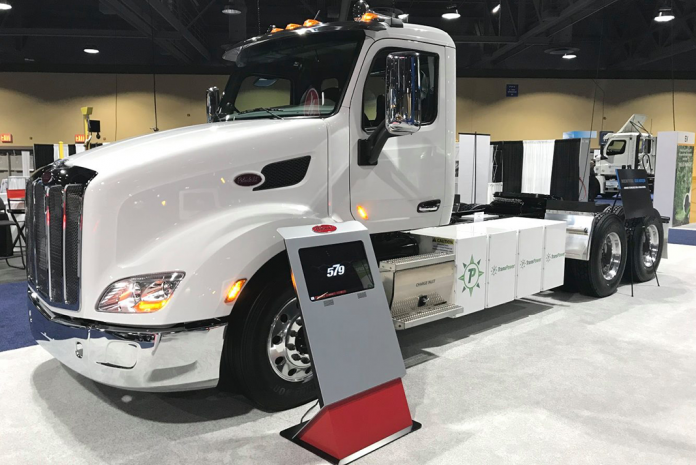 Peterbilt is at work on an all-electric Class 8 truck