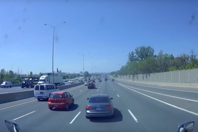 VIDEO: Inconsiderate motorist brake checks trucker on highway