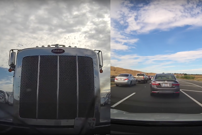 VIDEO: Tesla Driver Says He Was Rear Ended By Texting Trucker