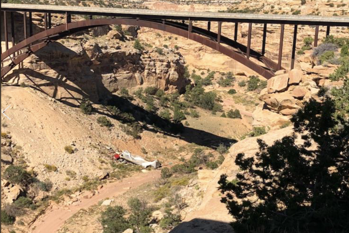 Trucker killed after plunging 200 feet into Eagle Canyon